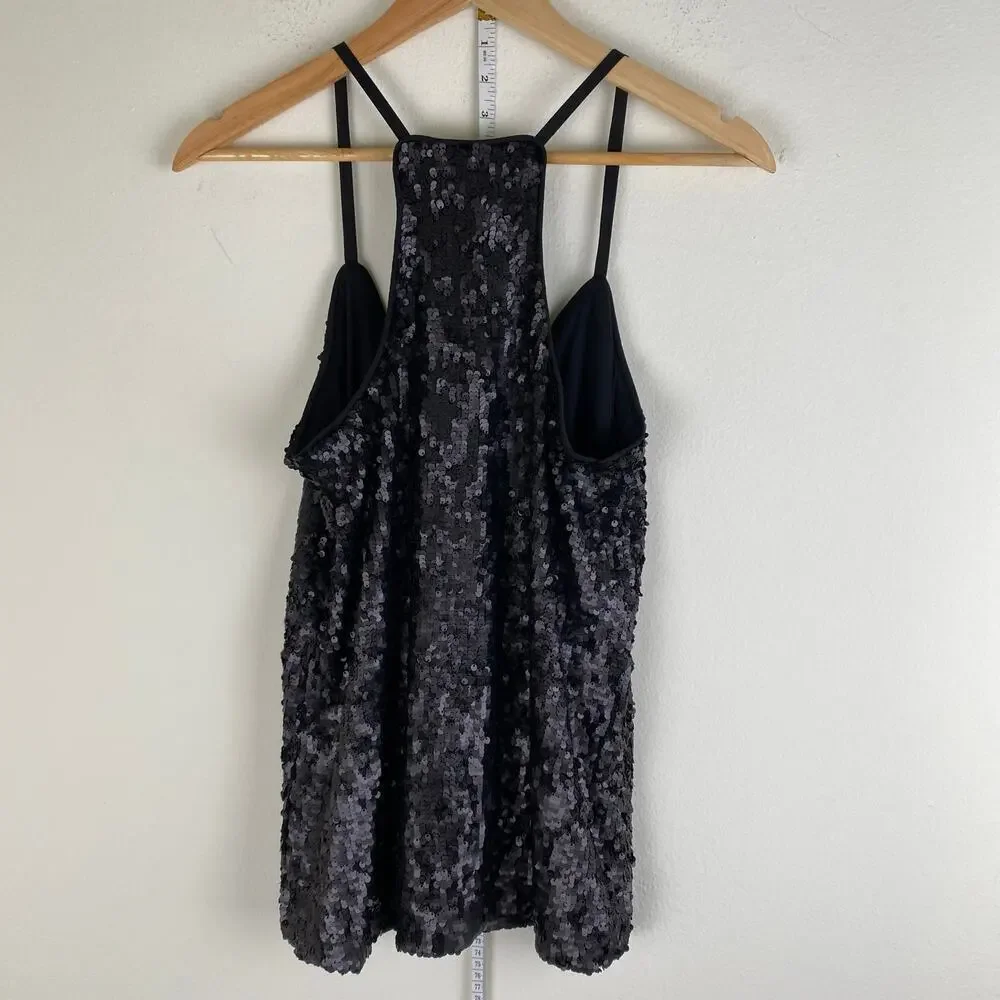 NWT Johnny Was Etta Black Sequin Camisole Tank Size XS - Picture 11 of 16